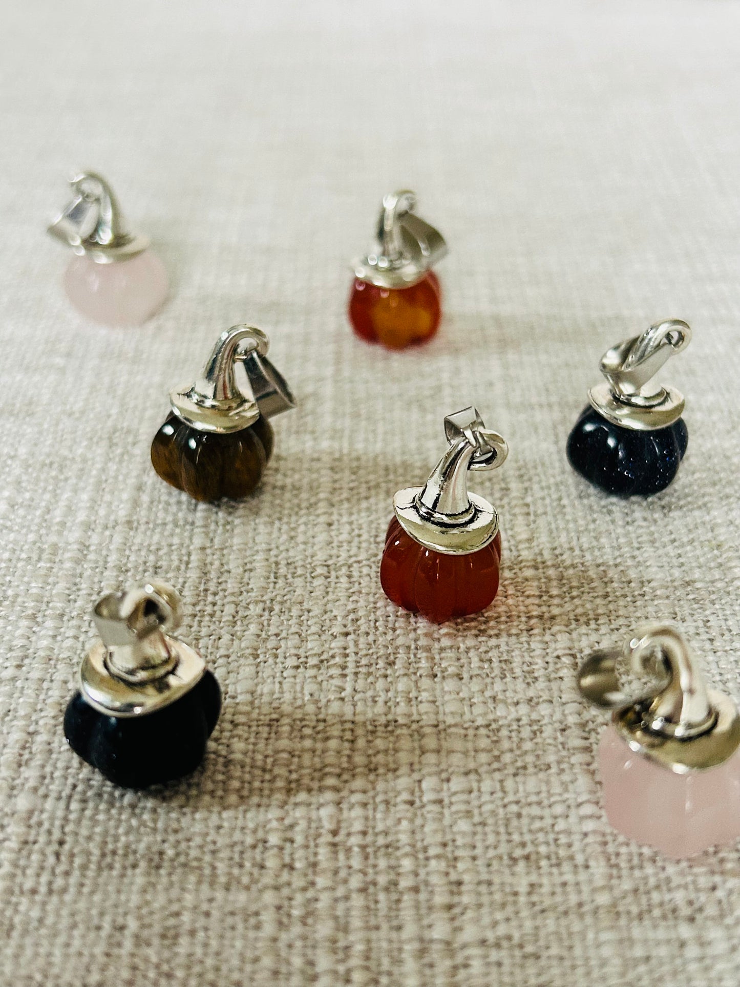 Crystal Pumpkin Pendants