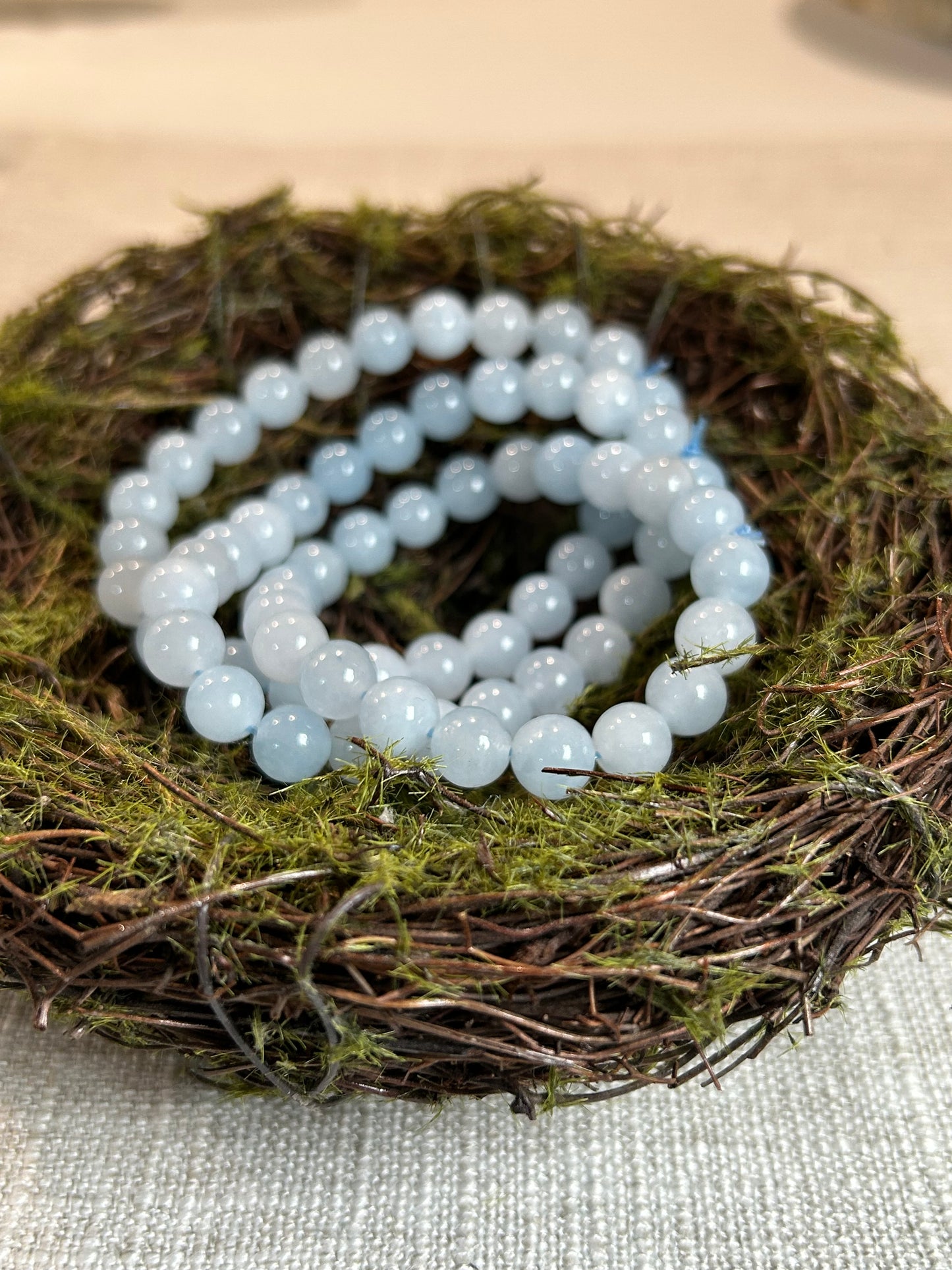 Ice Blue Jade Bracelet