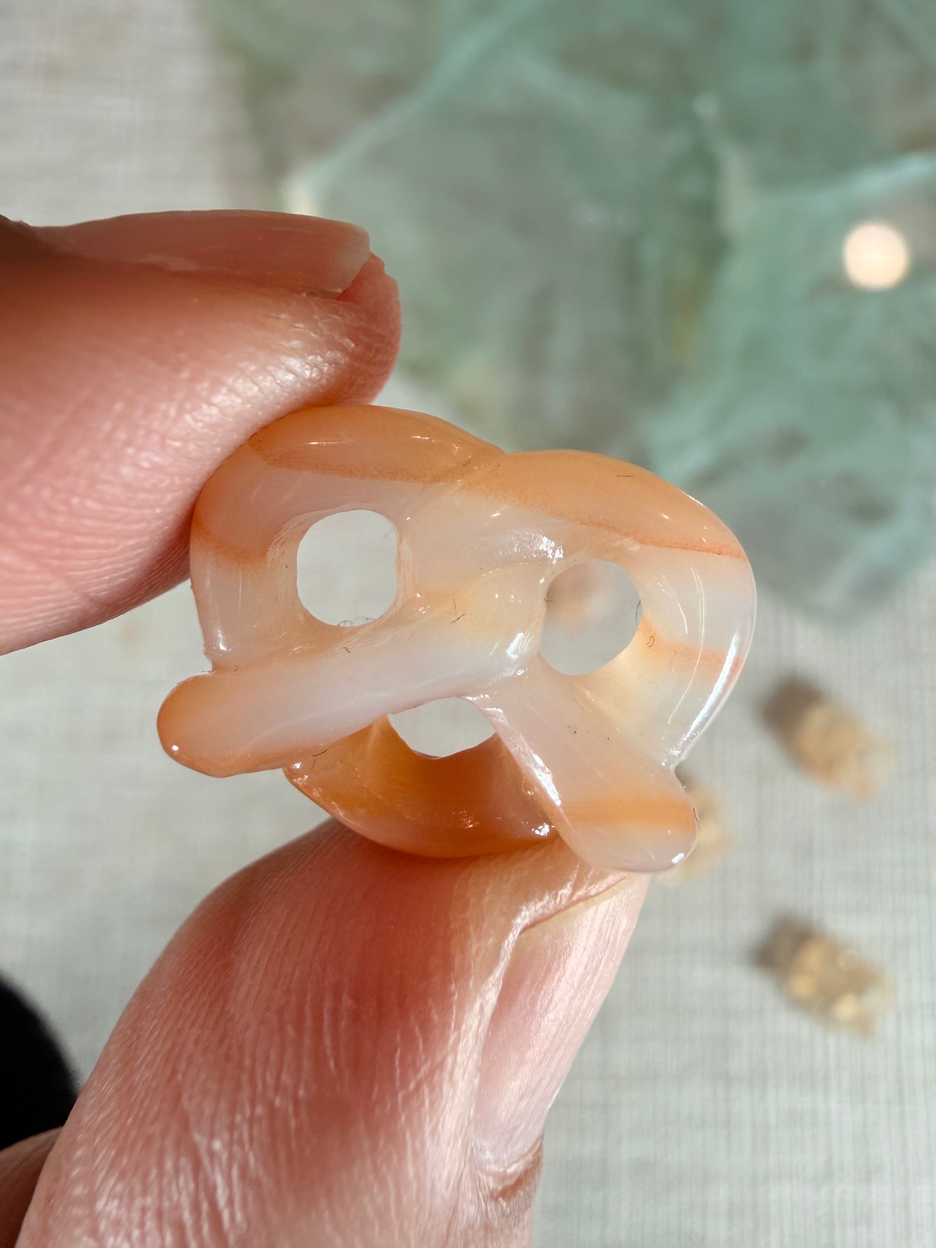 Cute Alashan Agate Pretzel