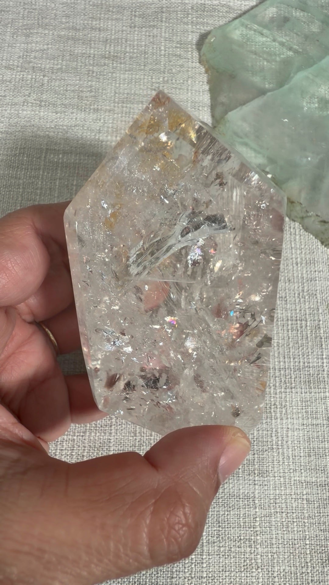 Fire and Ice Quartz Freeform (A)