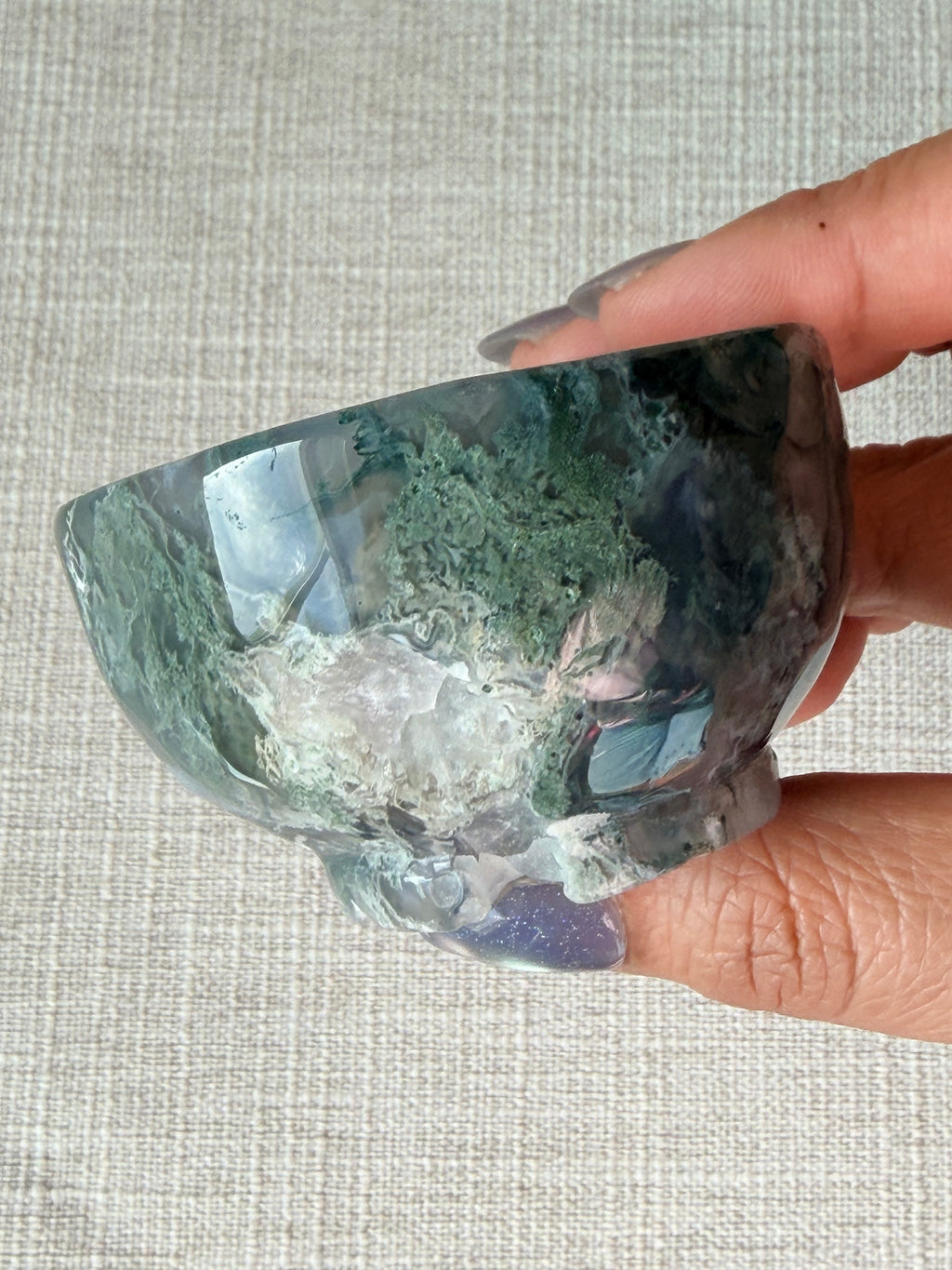 Moss Agate Mini Bowl (H)