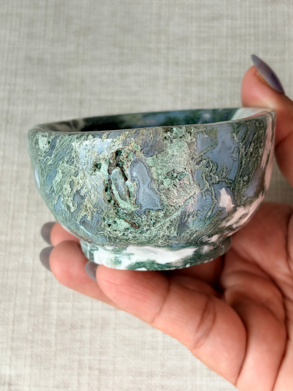 Moss Agate Mini Bowl (G)