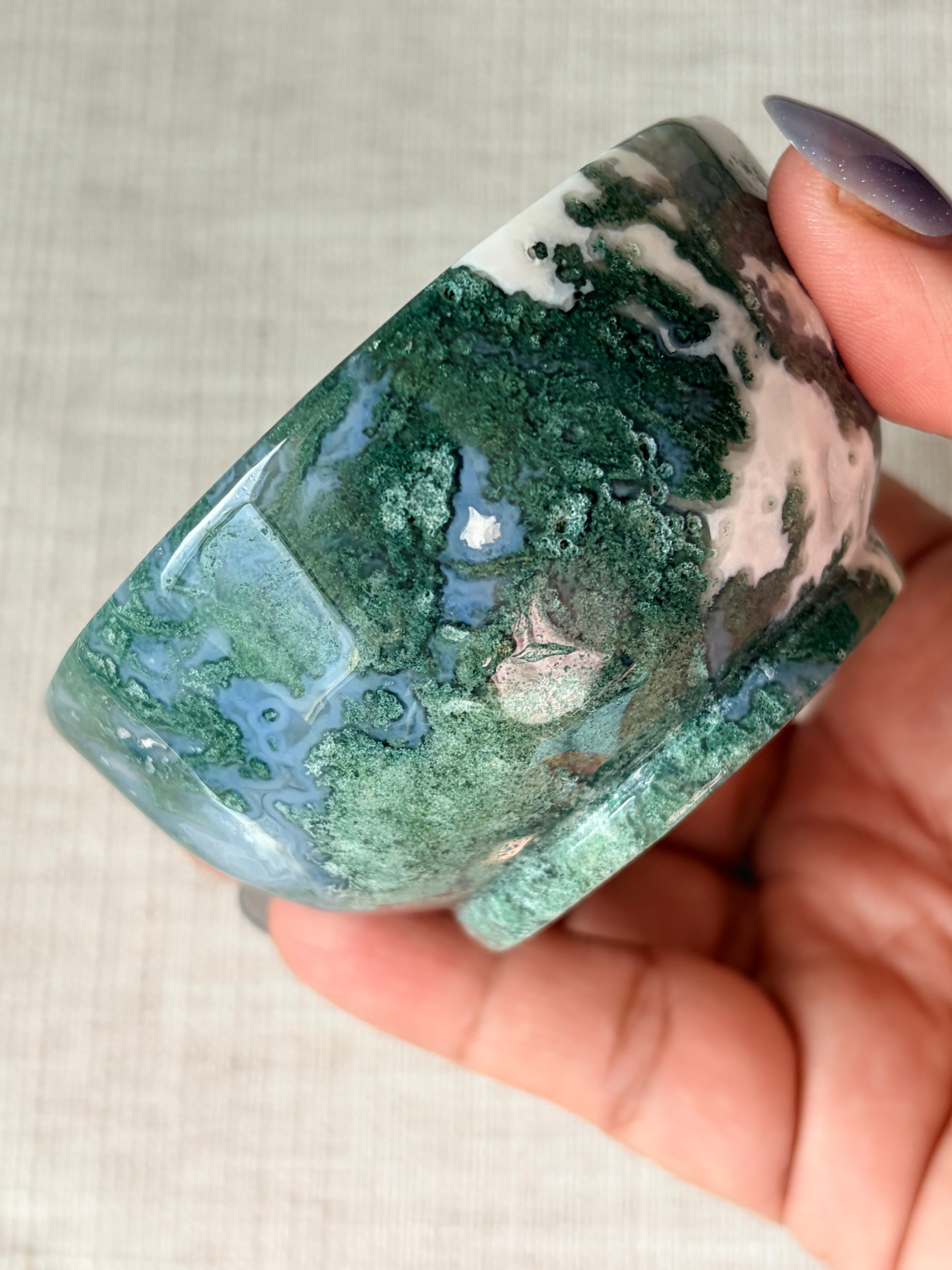 Moss Agate Mini Bowl (G)