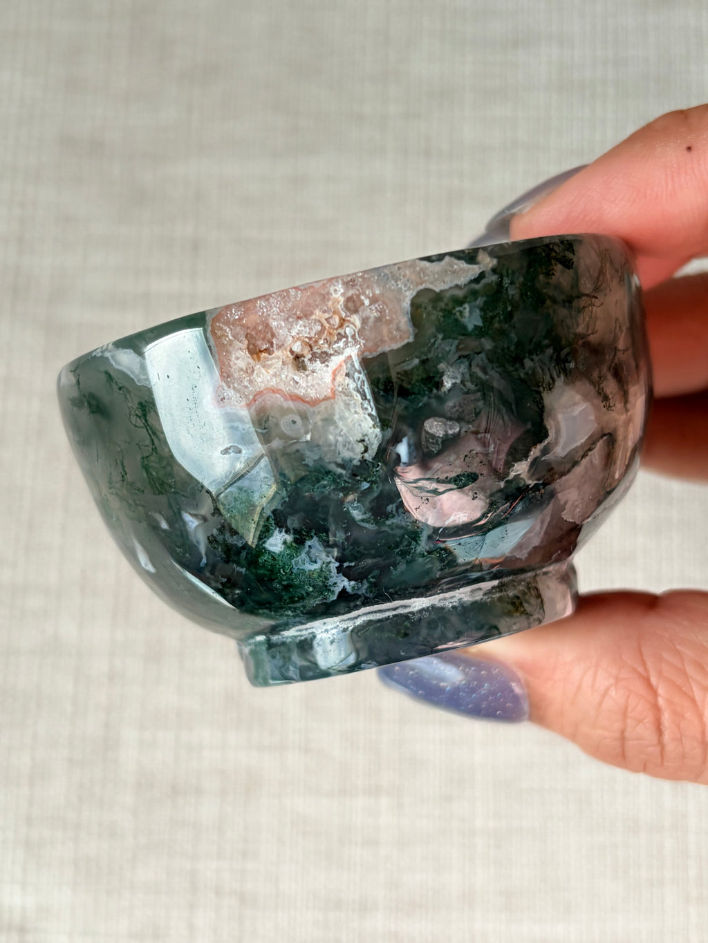 Moss Agate Mini Bowl (H)