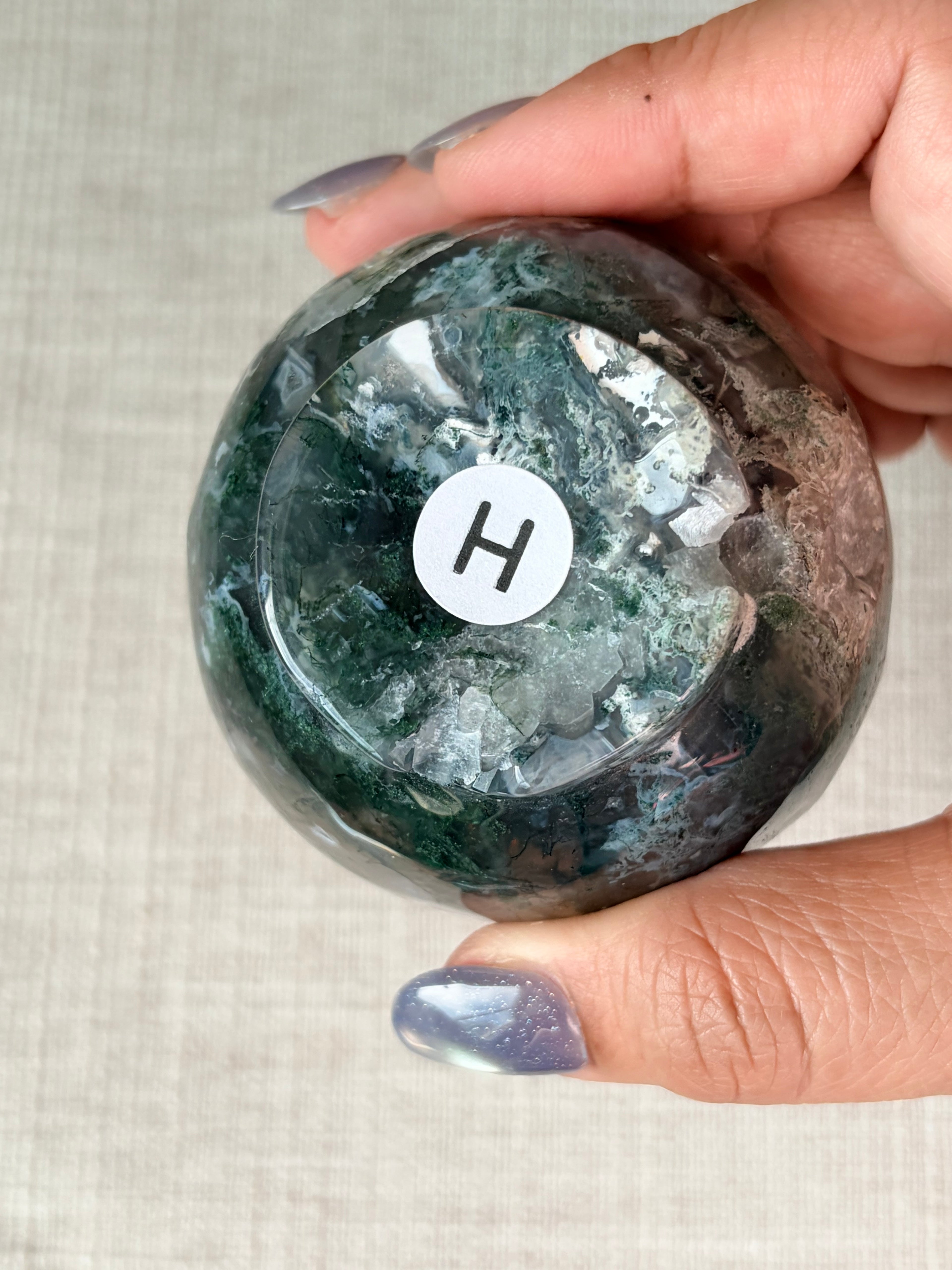 Moss Agate Mini Bowl (H)