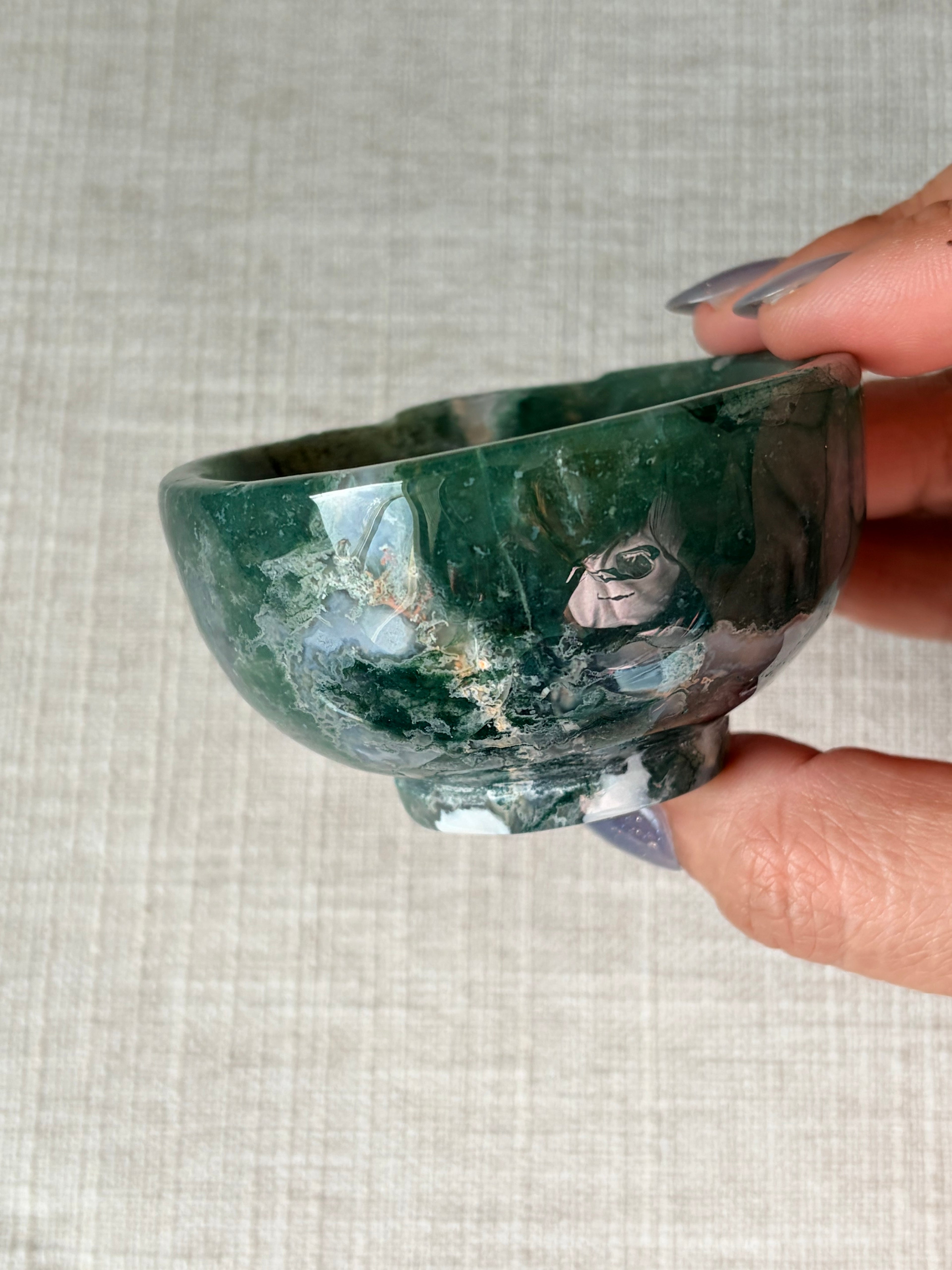 Moss Agate Mini Bowl (F)