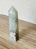 Flower Agate x Green Amethyst Tower (A)