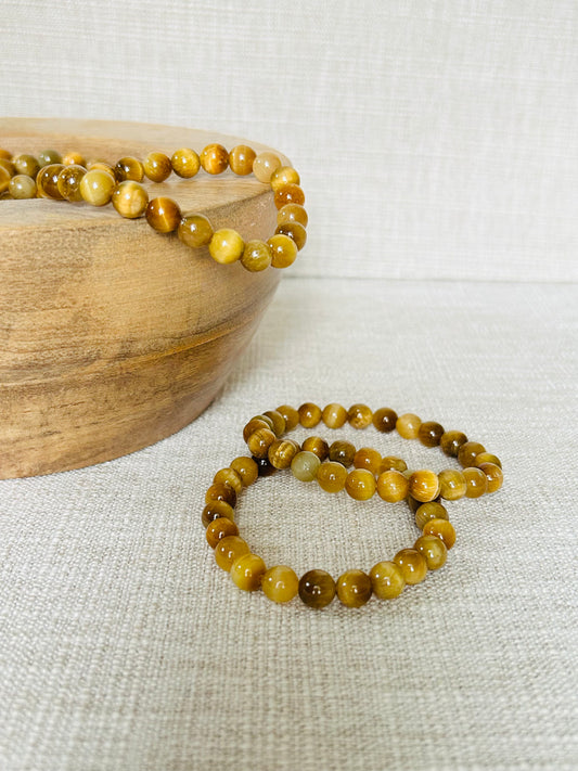Natural Honey Tiger Eye Bracelet