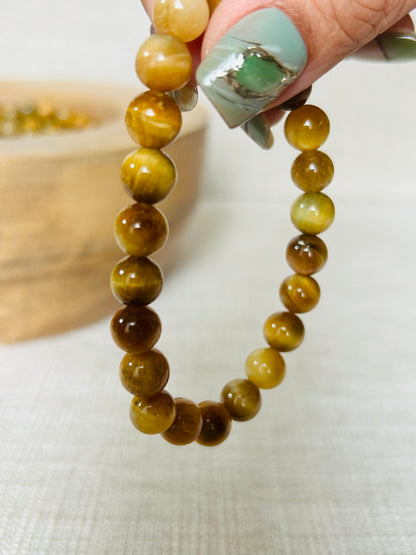 Natural Honey Tiger Eye Bracelet