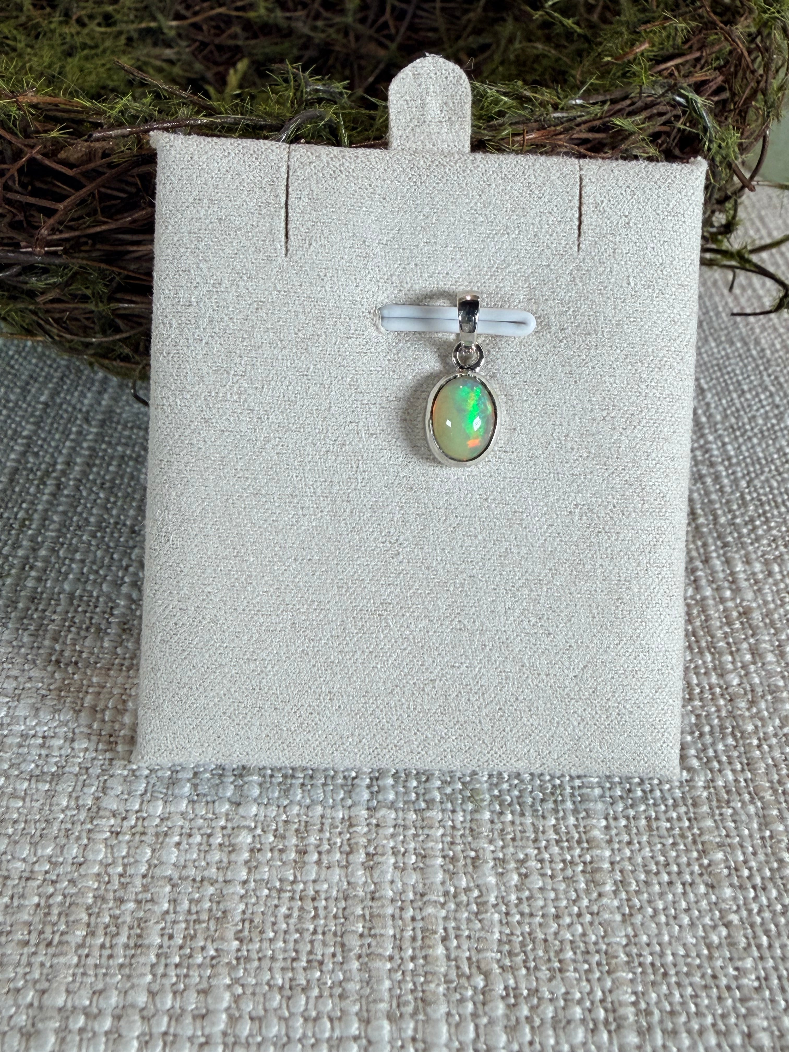 Ethiopian Fire Opal Pendant