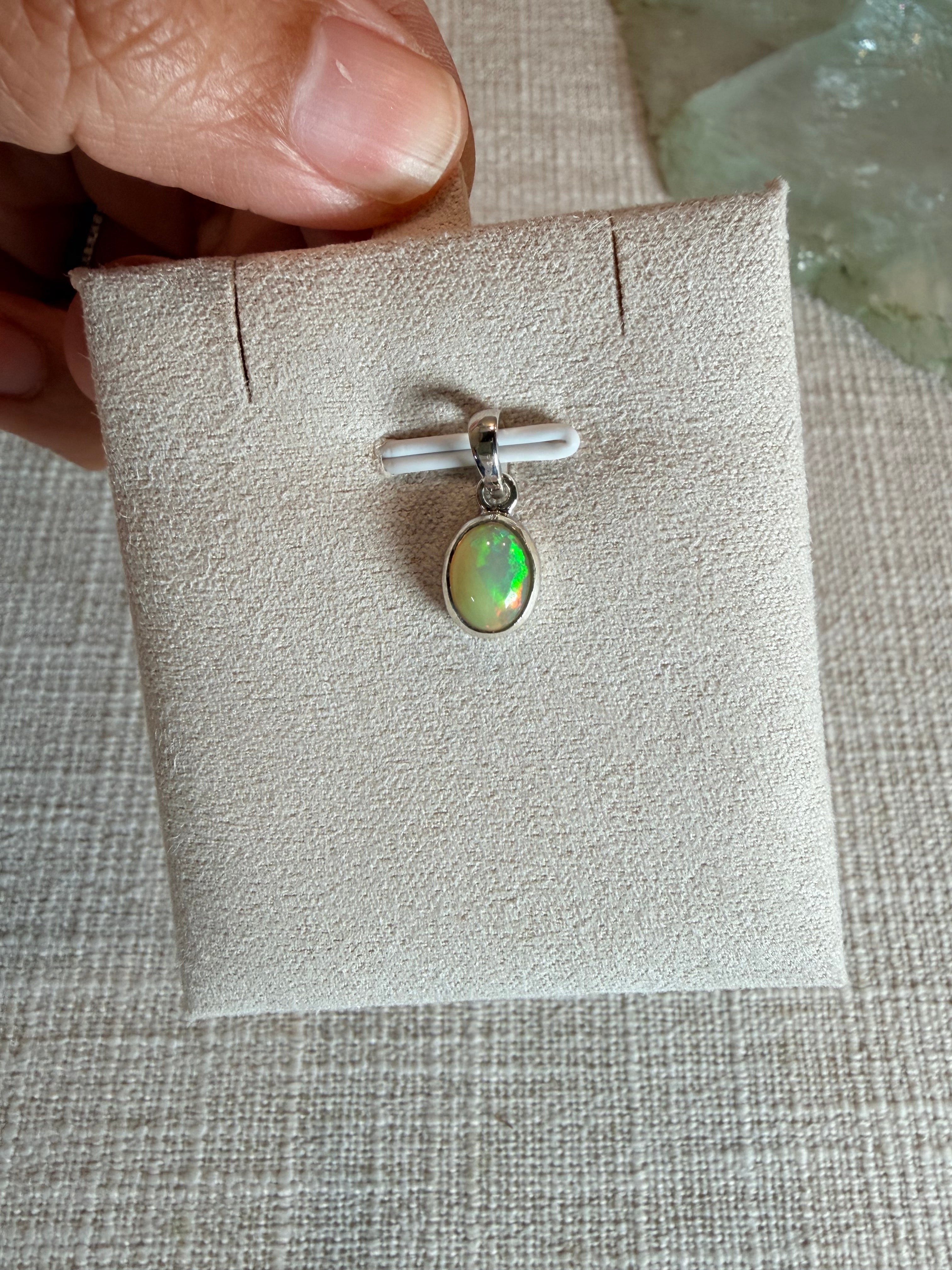 Ethiopian Fire Opal Pendant