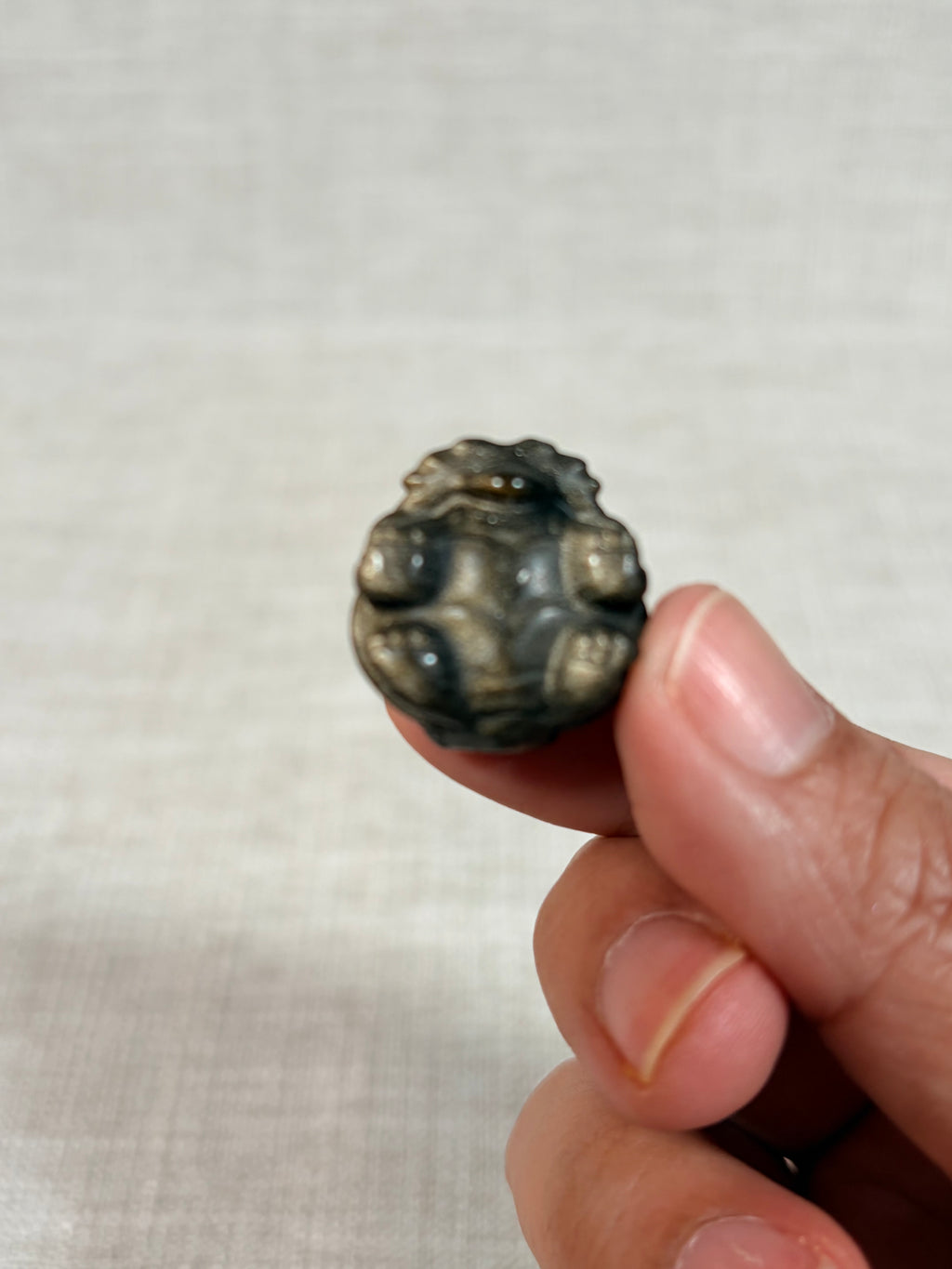 Golden Obsidian Dragon Turtle (micro)