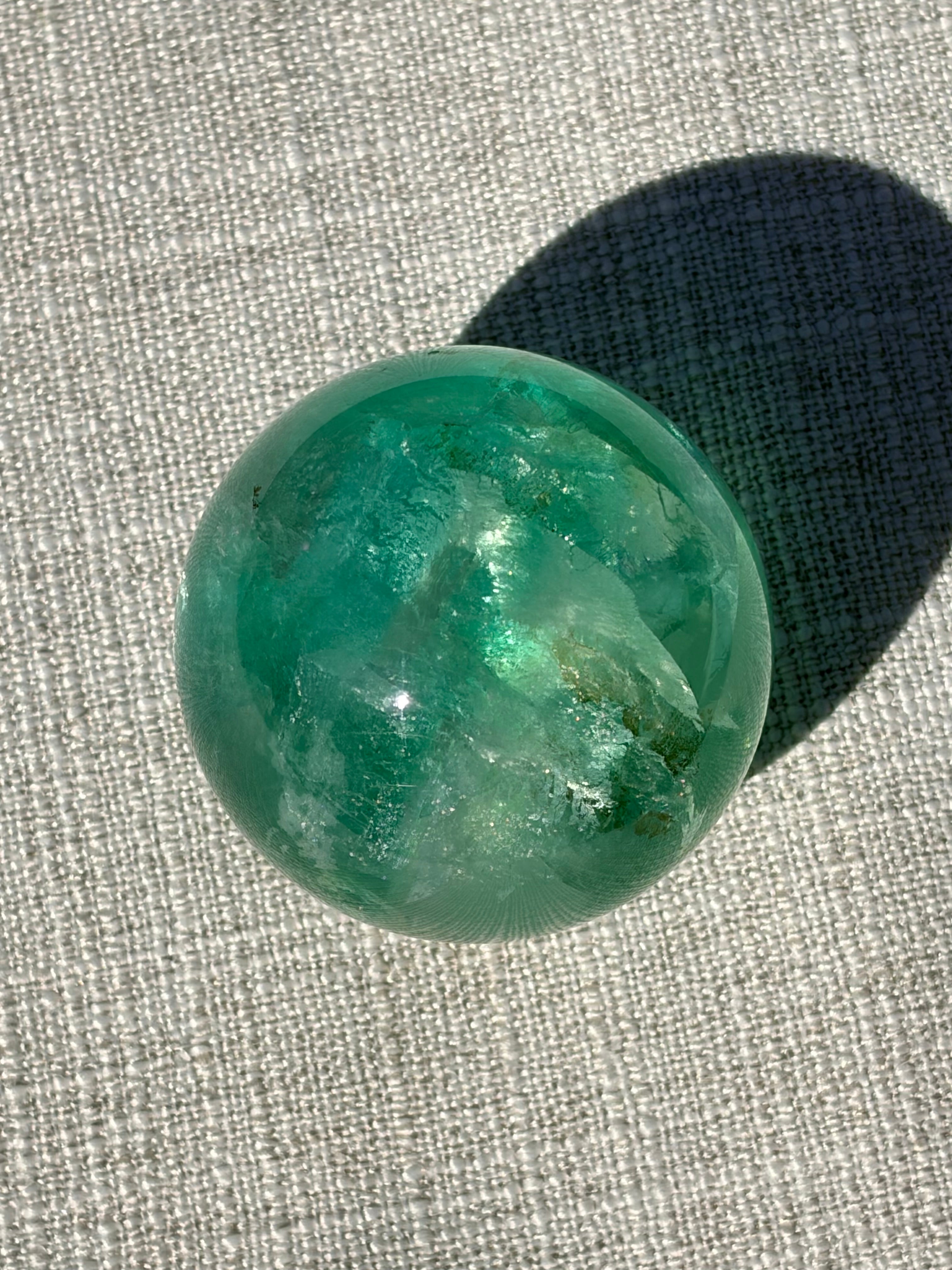 Fluorite Sphere (E) with Amazing Landscape
