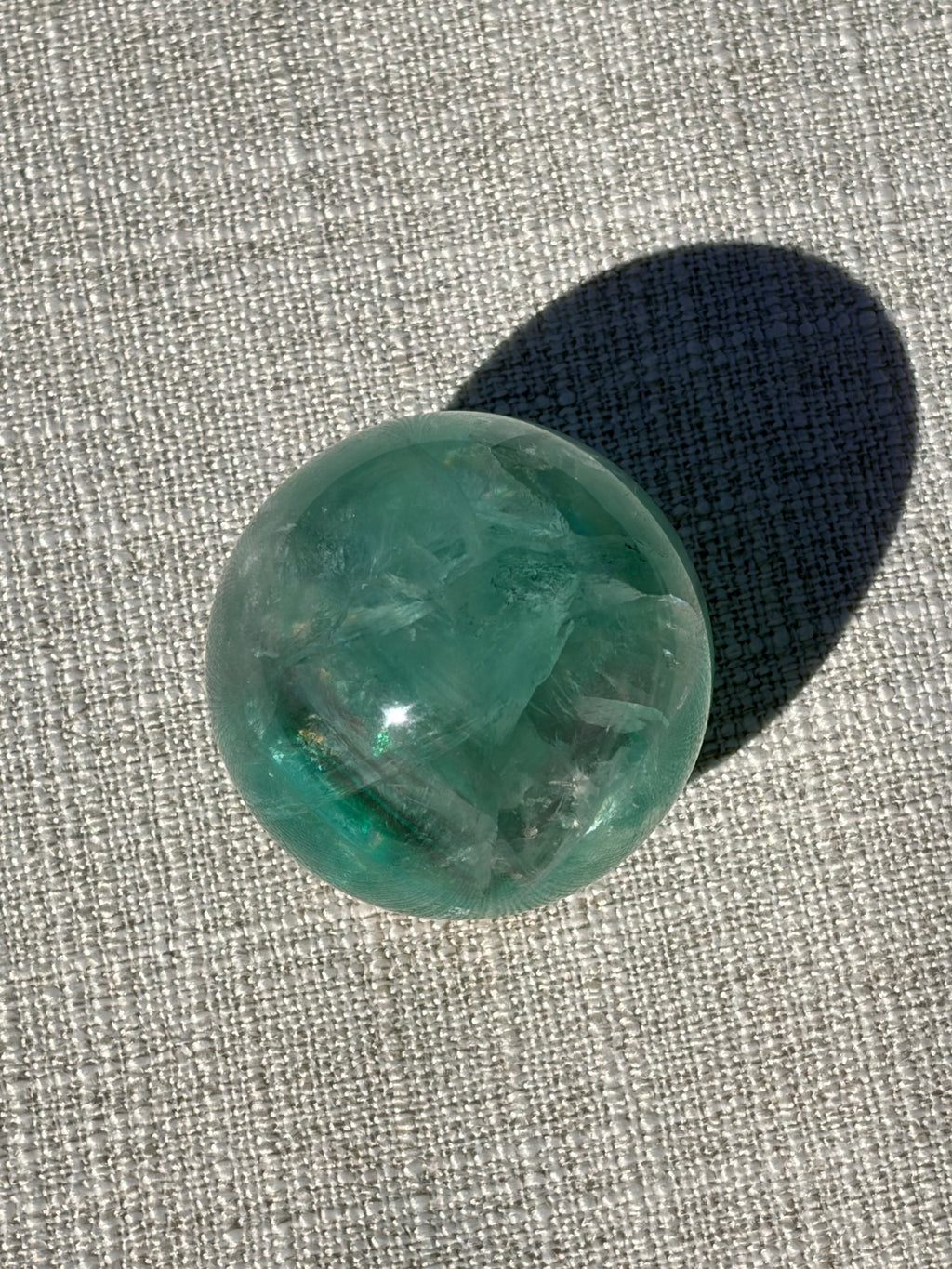 Fluorite Sphere (A) with Cool Banding and 🌈