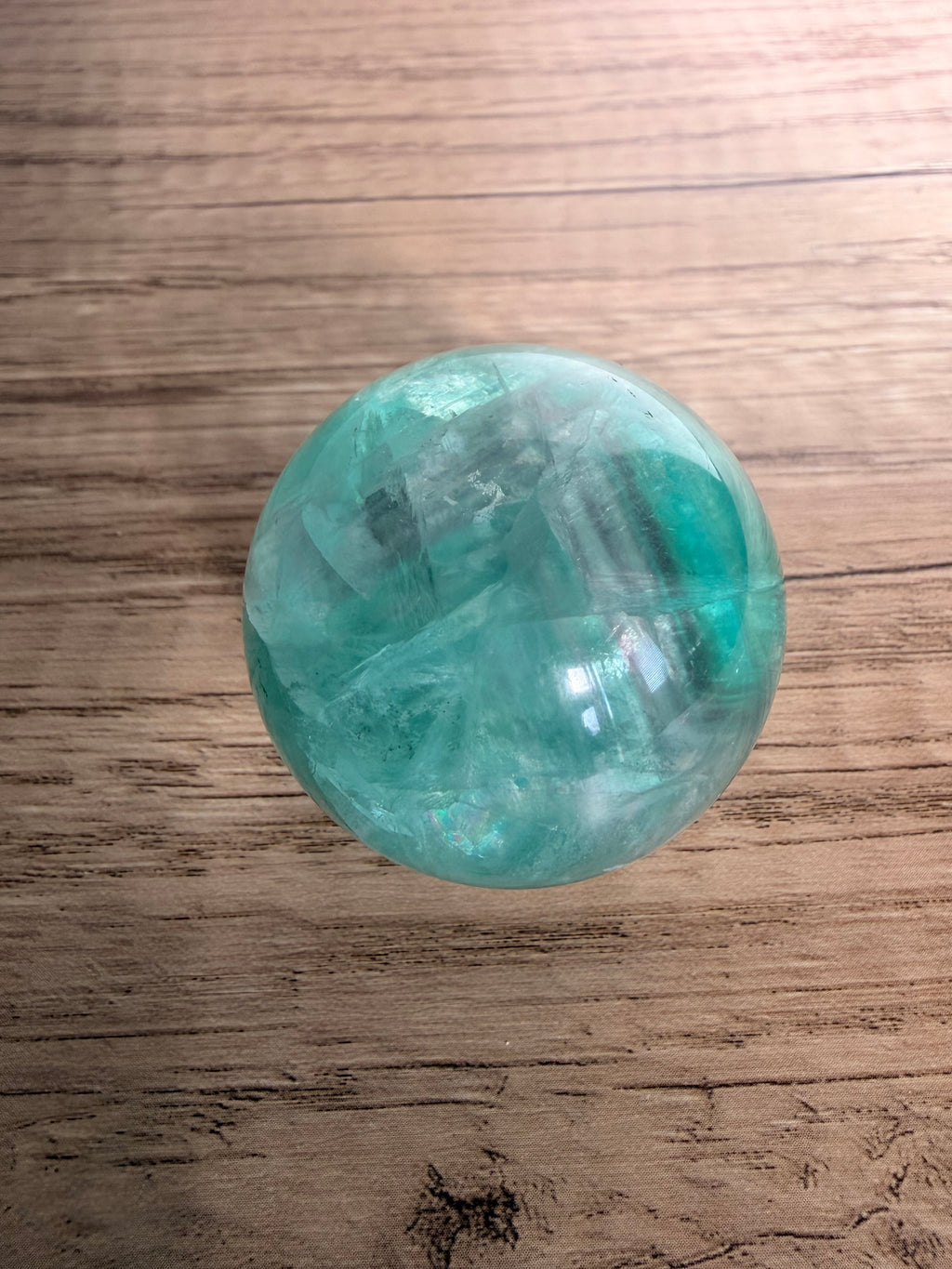 Fluorite Sphere (A) with Cool Banding and 🌈