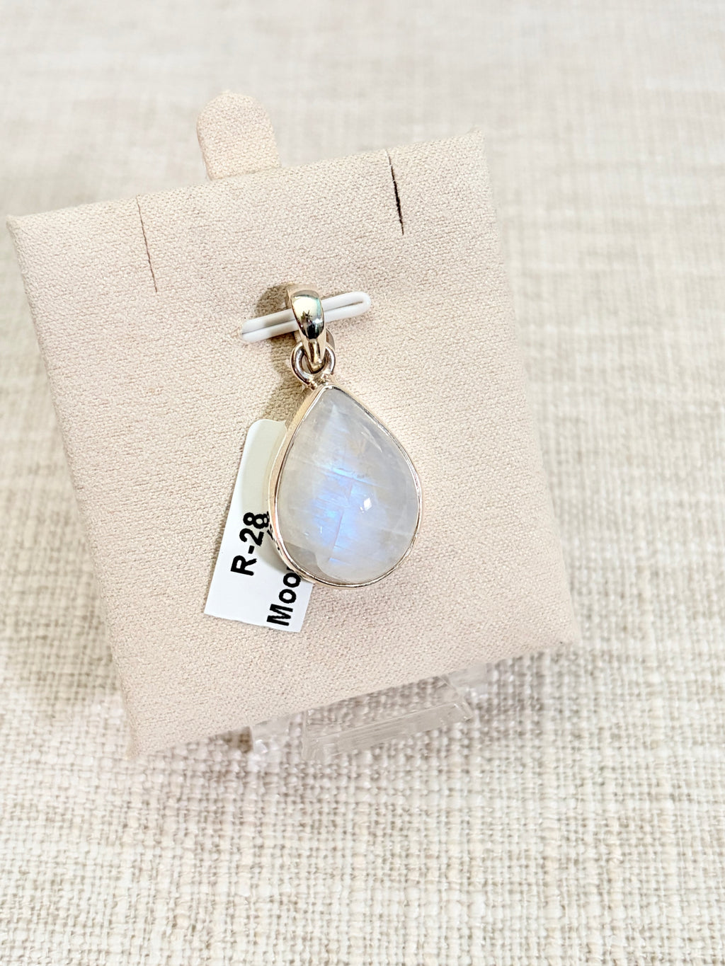 Blue Flash Moonstone Pendant