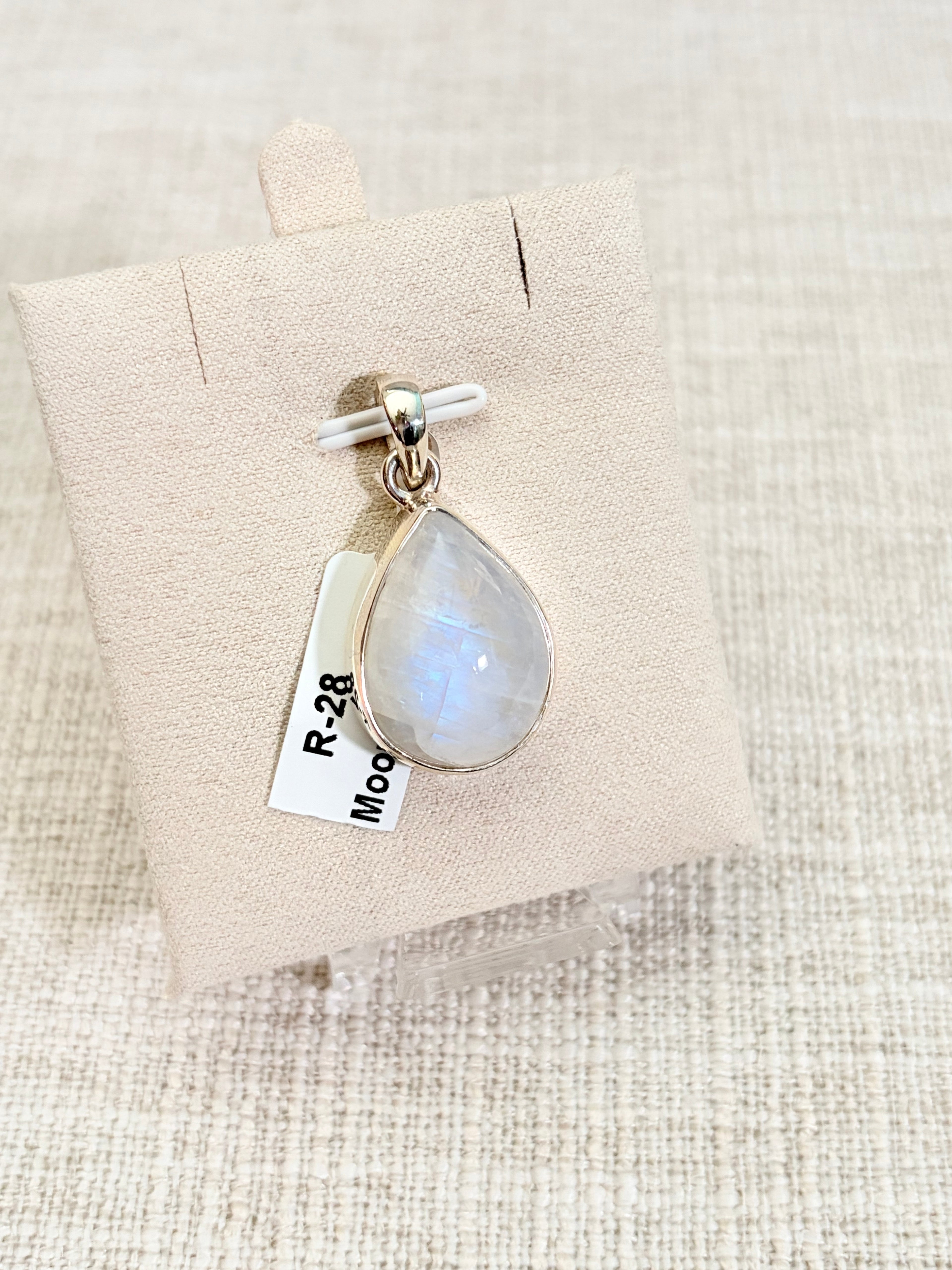 Blue Flash Moonstone Pendant
