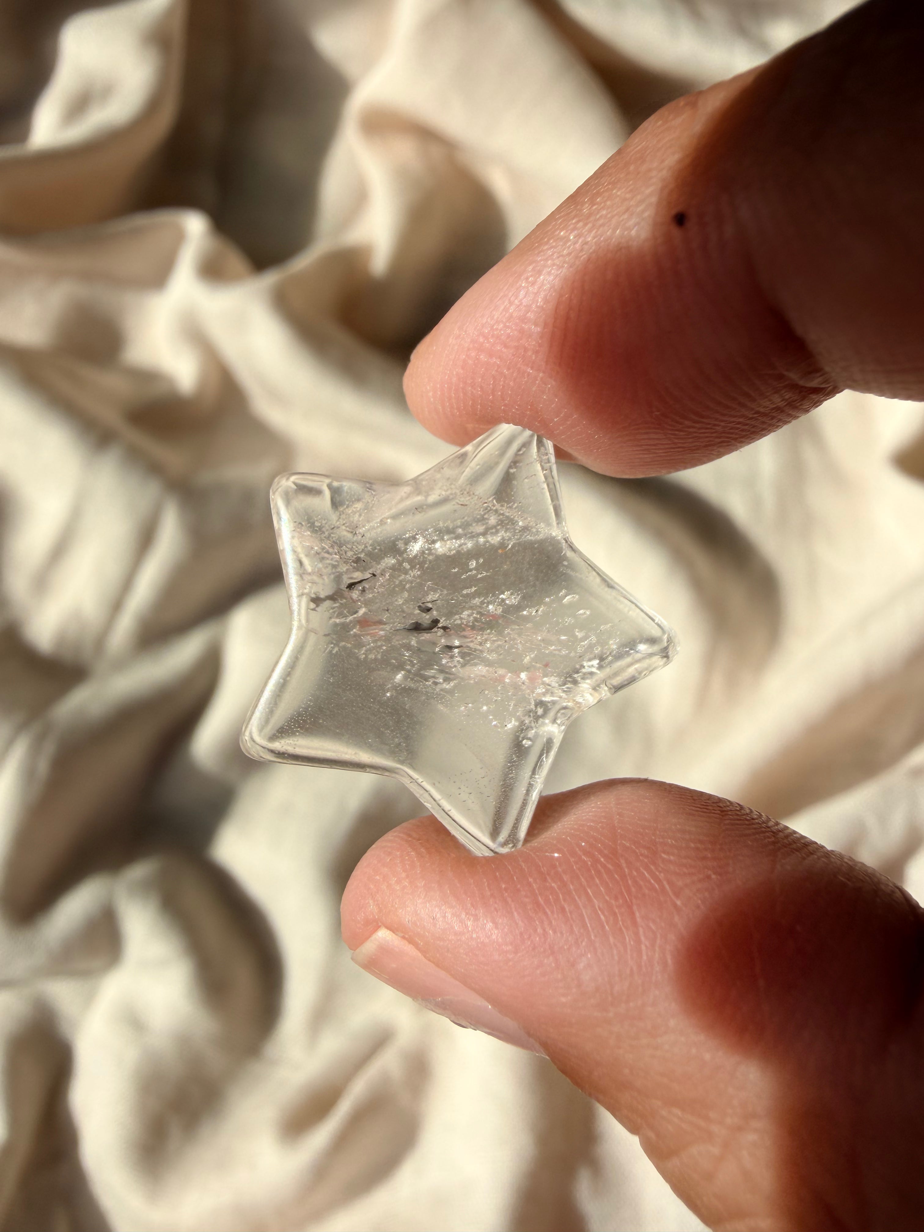 Mini Clear Quartz Star