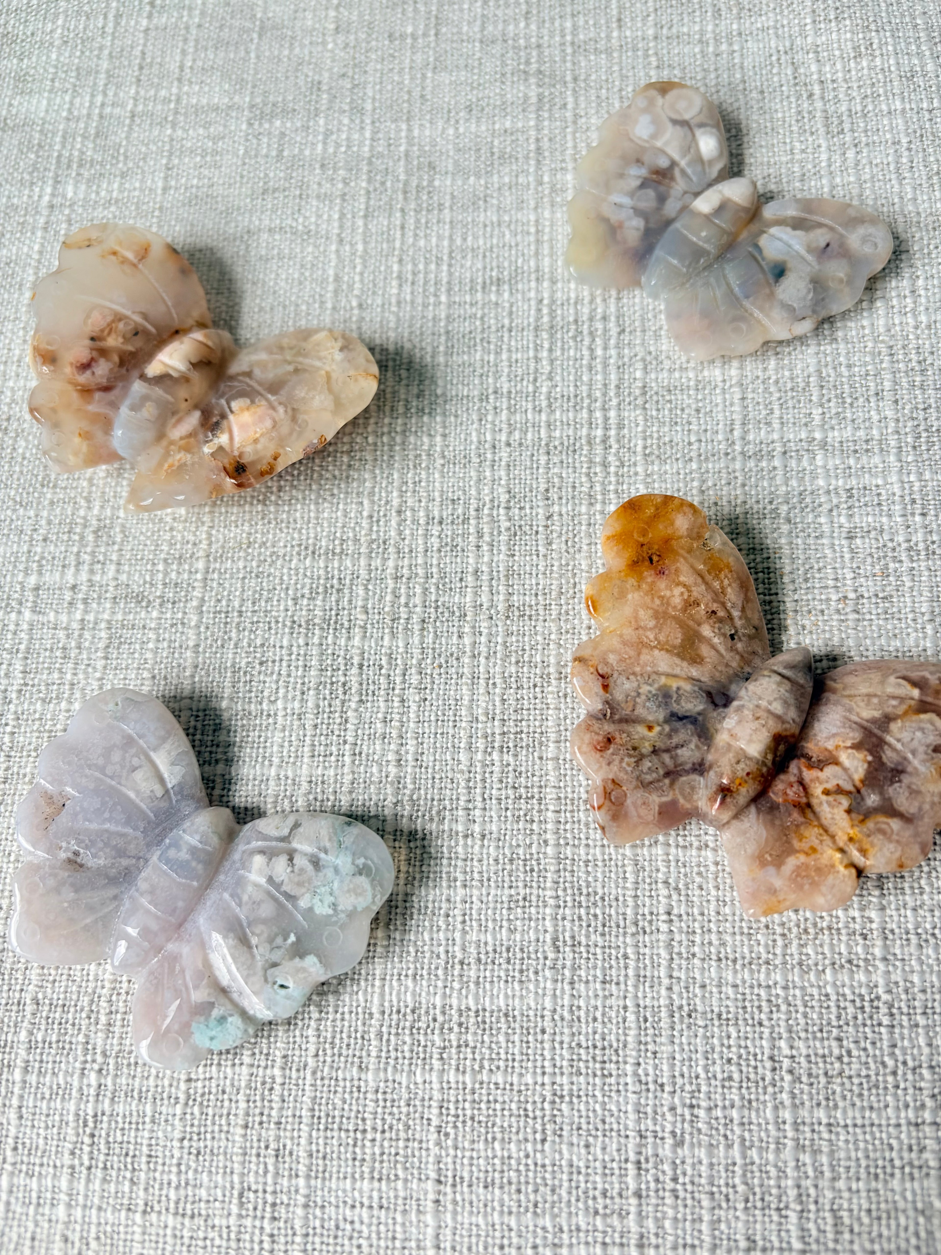Flower Agate Butterfly
